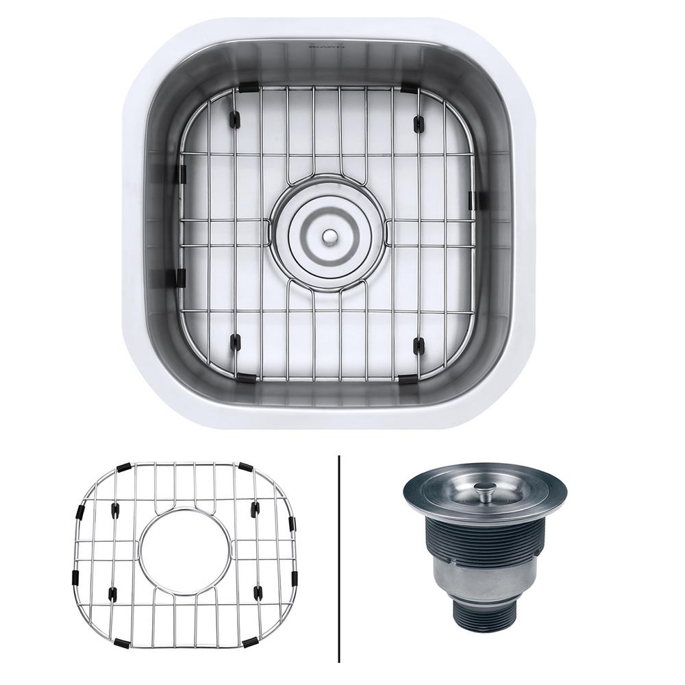 Best Rated Kit Bar Sink Undermount Kitchen Sinks Undermount Stainless Steel 16 In X Gauge Kitchen Bar Prep