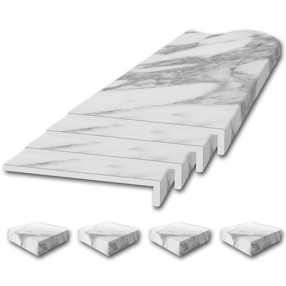 FlexStone Window Sill Trim Kit in Calacatta WhiteFLXWTK648R4CW The Home Depot