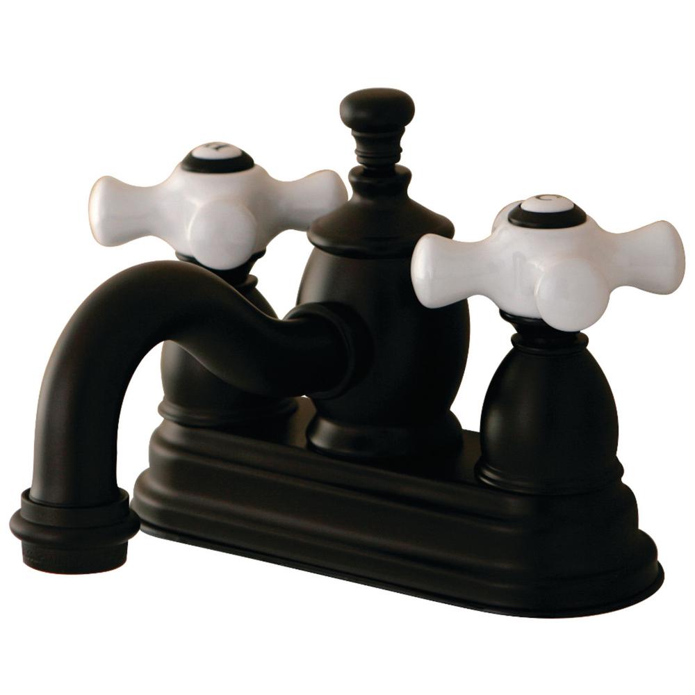 Kingston Brass English Country 4 In Centerset 2 Handle Bathroom Faucet In Oil Rubbed Bronze 6343