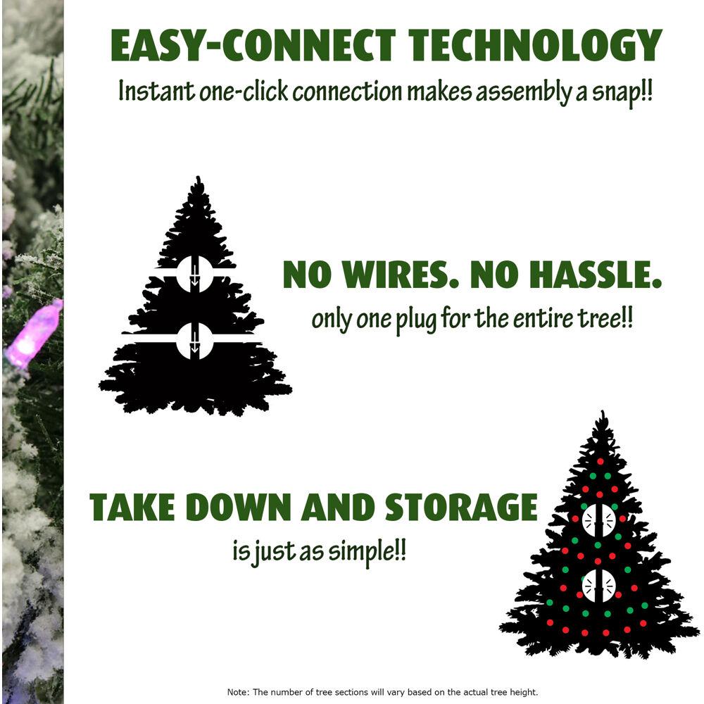 Fraser Hill Farm 9 Ft Homestead Pine Frosted Christmas Tree With Clear Smart Lights Pinecones And Berries Ffhm090 3gr The Home Depot