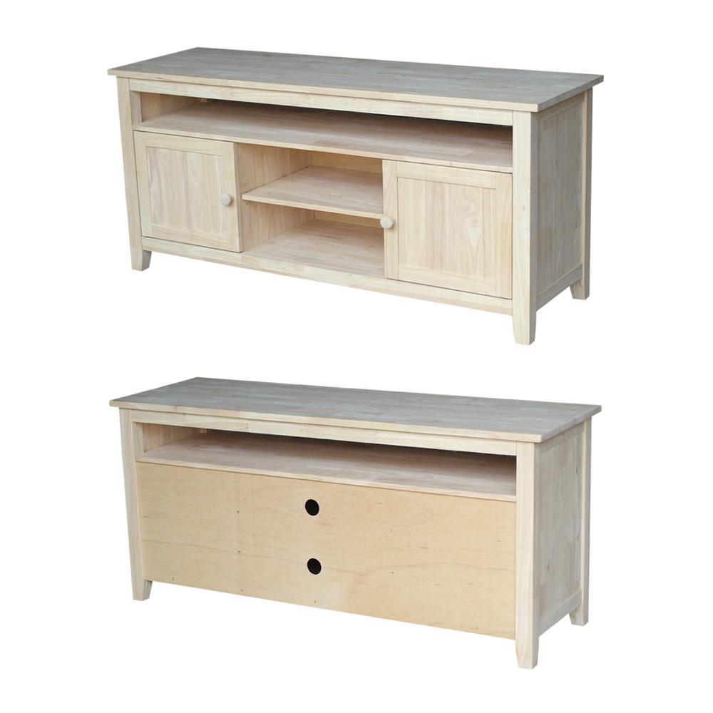 International Concepts 57 In W Wood 2 Door Tv Stand 51 The W Wood 2 Door Tv Stand 51 The Home Depot