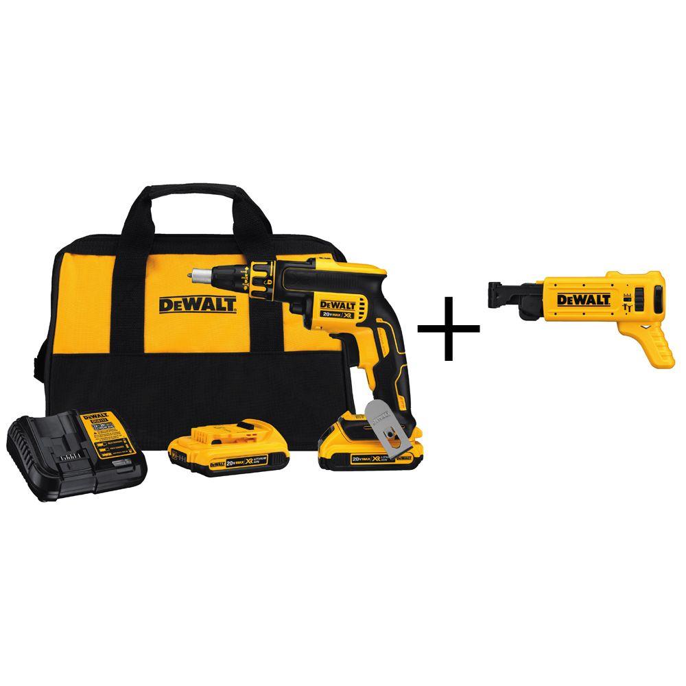 DEWALT 20Volt MAX LithiumIon Cordless Screwgun with Bonus Collated