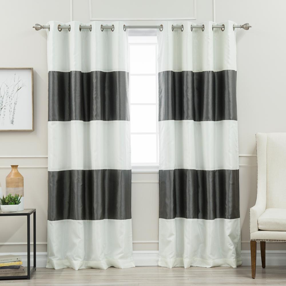 grey stripe curtains