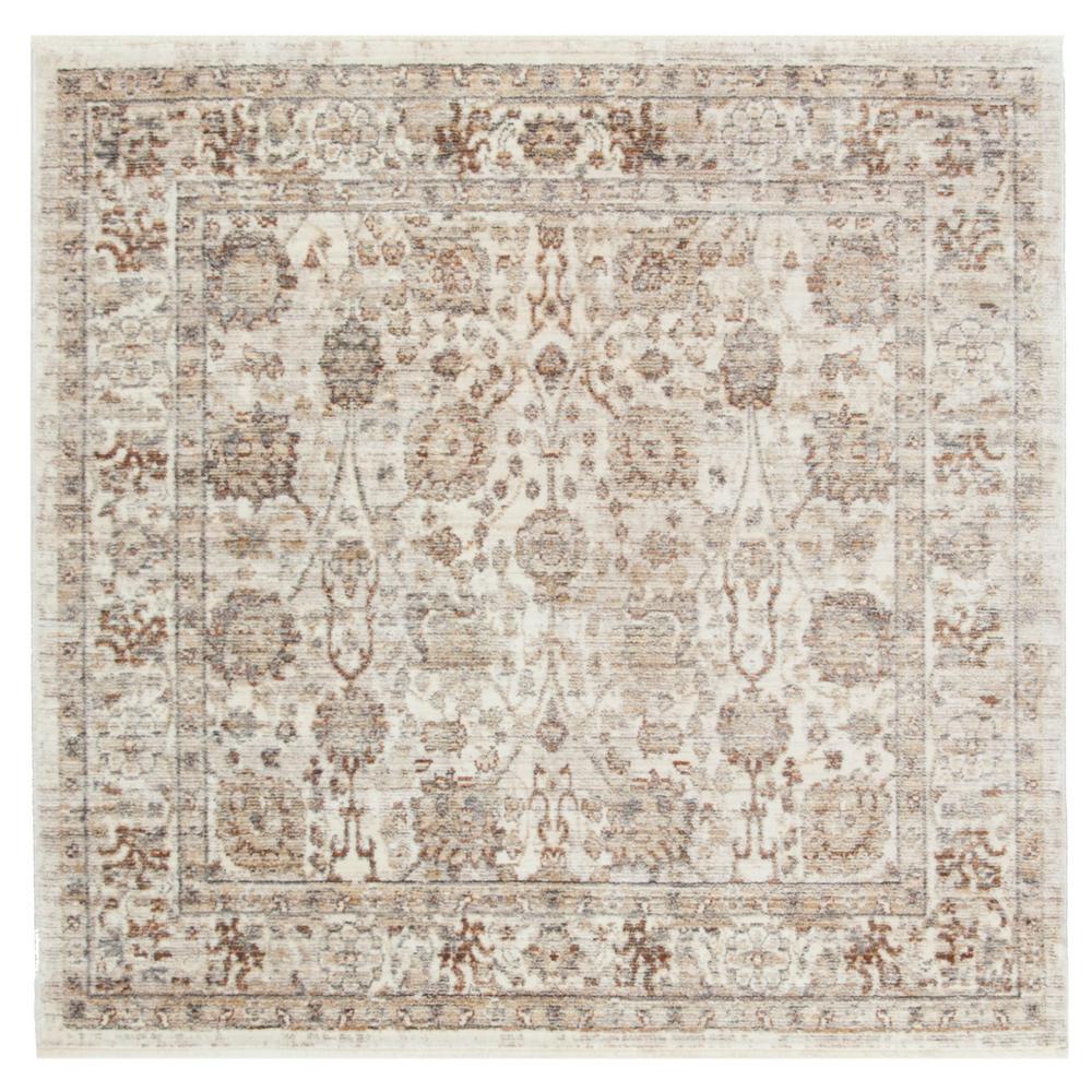 Safavieh Illusion Cream Light Brown 4 Ft X Square Area Rug Illusion Is A Superb Collection Of Expertly Crafted Transitional Area Rugs Each Displays The Remarkable Advances In Rug Making Technology That Impart