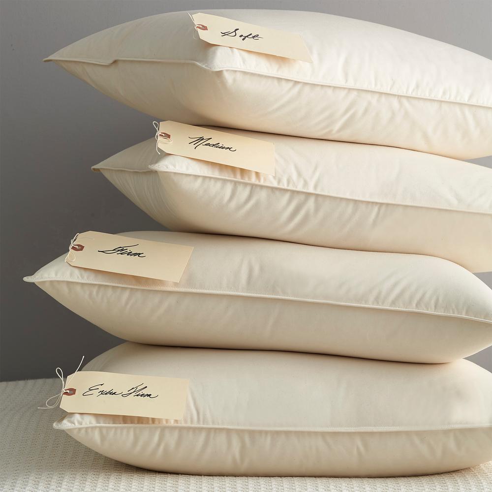 The Company Store Organic Natural Soft Down Queen Pillow Pp42 Q