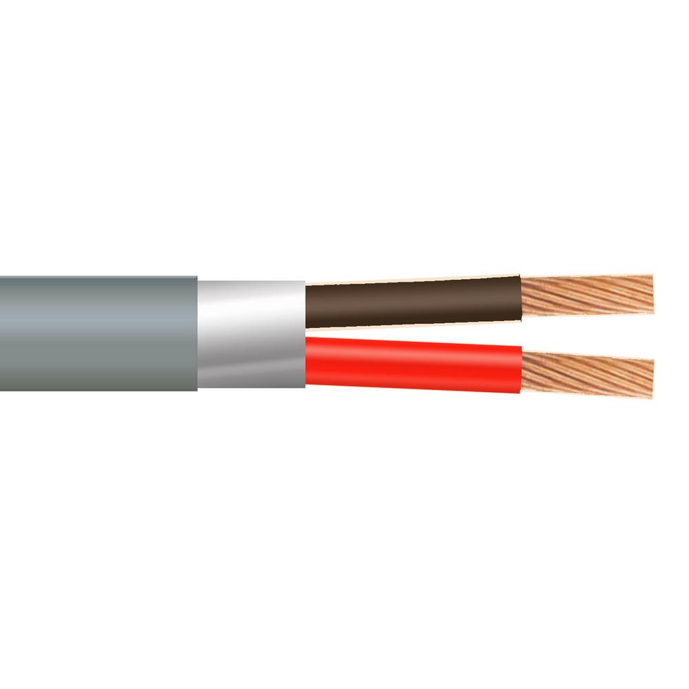 22/2 Stranded Shielded CMR/CL3R Gray Security Cable