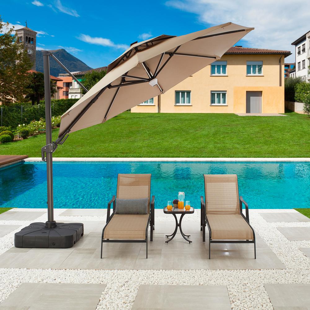 tilt patio umbrella with base