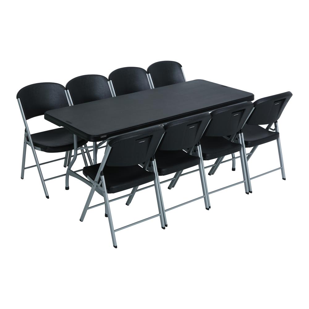Black Lifetime Folding Tables Chairs 80439 64 1000 
