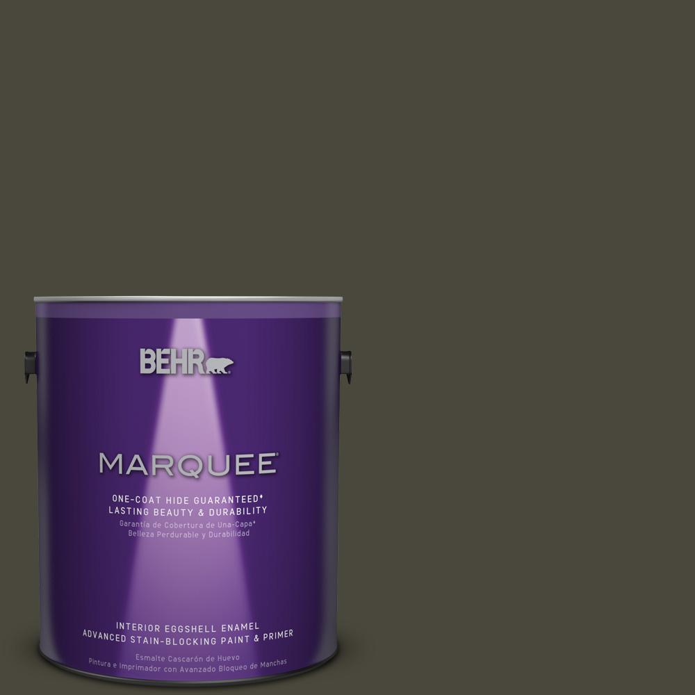 BEHR Premium Plus Ultra 1 gal. PPU2401 Black Mocha Satin Enamel Interior Paint775301 The
