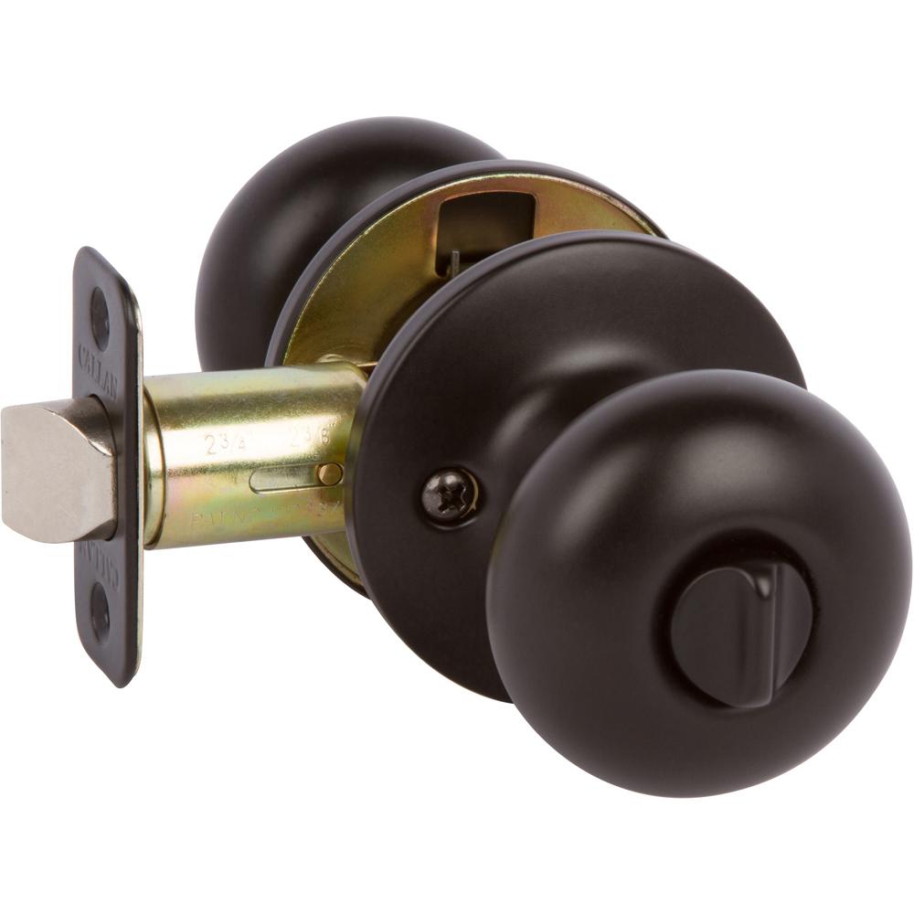 Delaney Italian Collection Santo Black Hall and Closet Knob501TSN