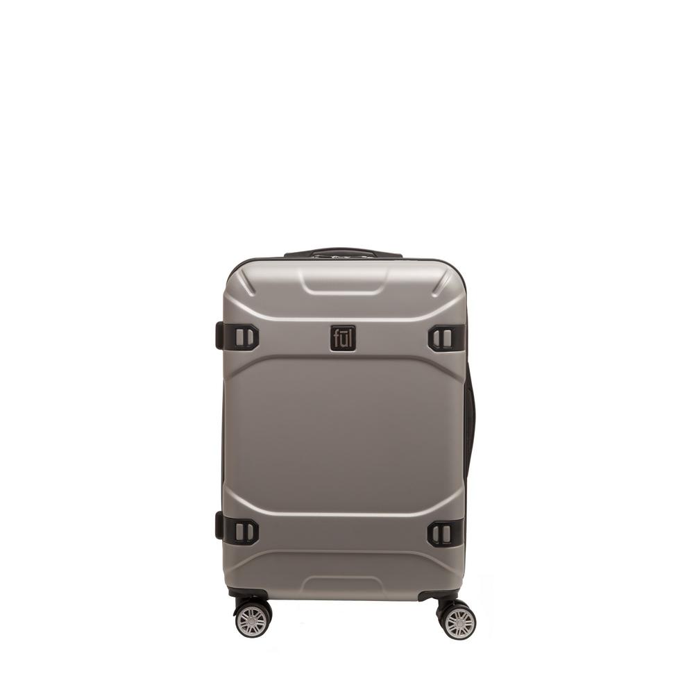 UPC 888783000208 product image for Ful Molded Detail 25 in. Silver Hard Sided Rolling Luggage | upcitemdb.com