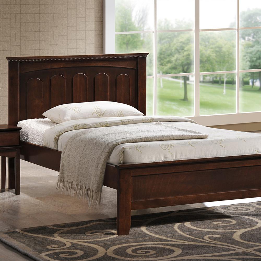 Baxton Studio Spuma Dark Brown Twin Platform Bed-28862 ...