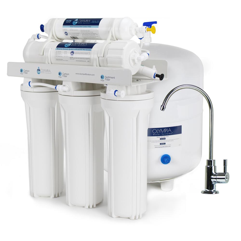 Olympia Water Systems 5 Stage Under Sink Reverse Osmosis Water