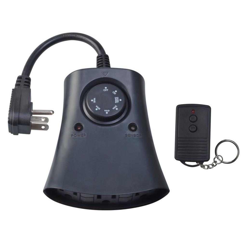 Remote Control Outdoor Lighting The Home Depot 10 Amp 24 Hour Outdoor Wireless Remote Photocell 3 Control Timer