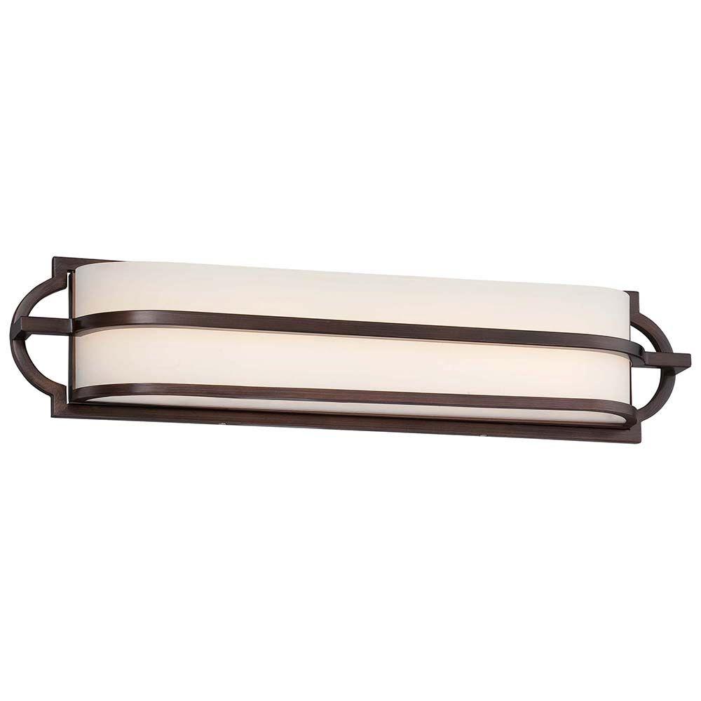 Minka Lavery Mission Grove Dark Brushed Bronze LED Bath Light383267B