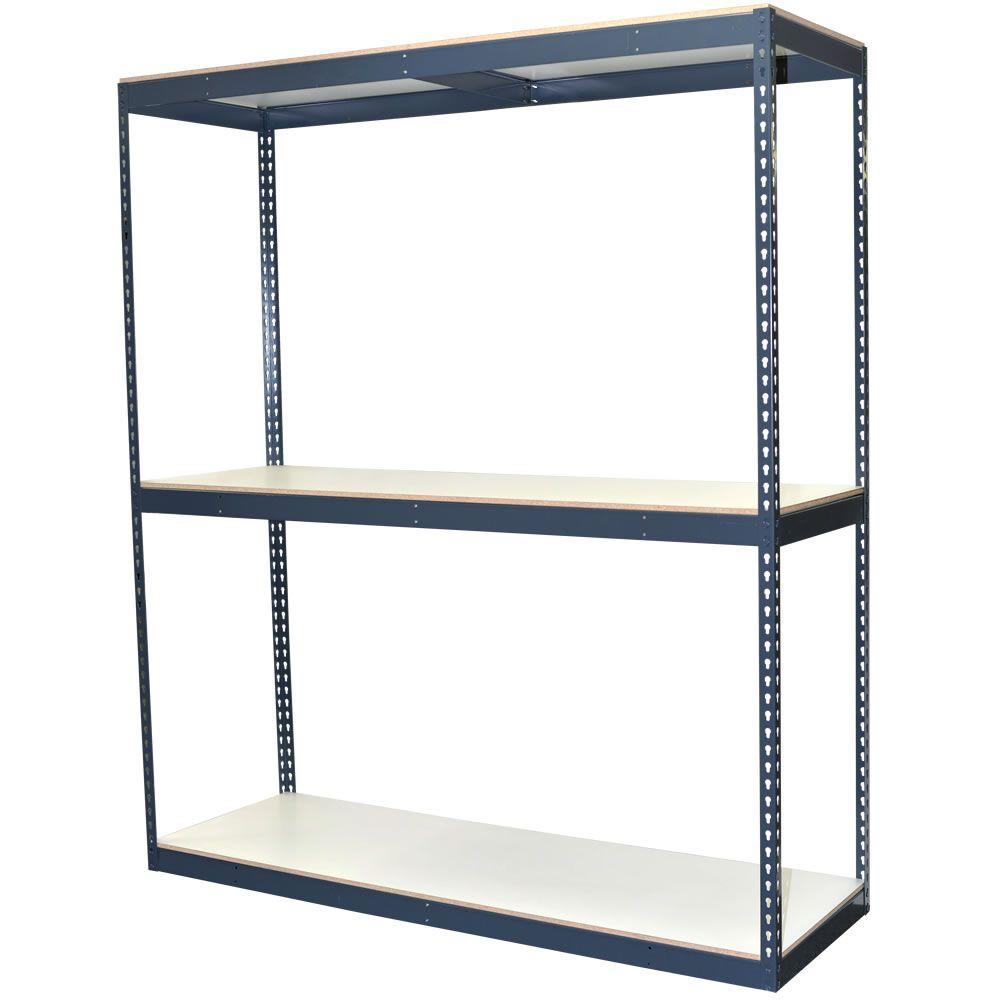 Storage Concepts 72 inch H x 72 inch W x 24 inch D 3-Shelf Bulk Storage Steel... by Storage Concepts
