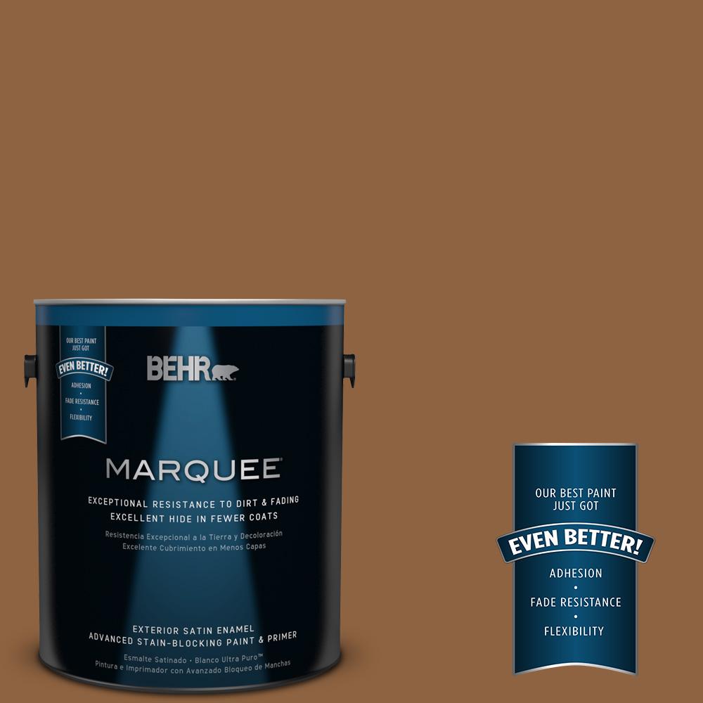 BEHR MARQUEE 1gal. 260F7 Caramel Latte Satin Enamel Exterior Paint