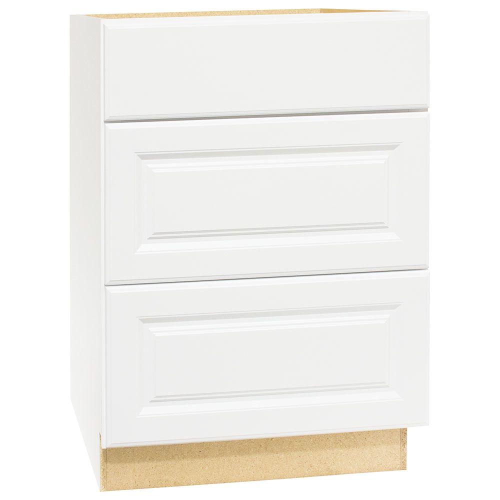 Hampton Bay Hampton Assembled 24x34.5x24 in. Drawer Base Kitchen
