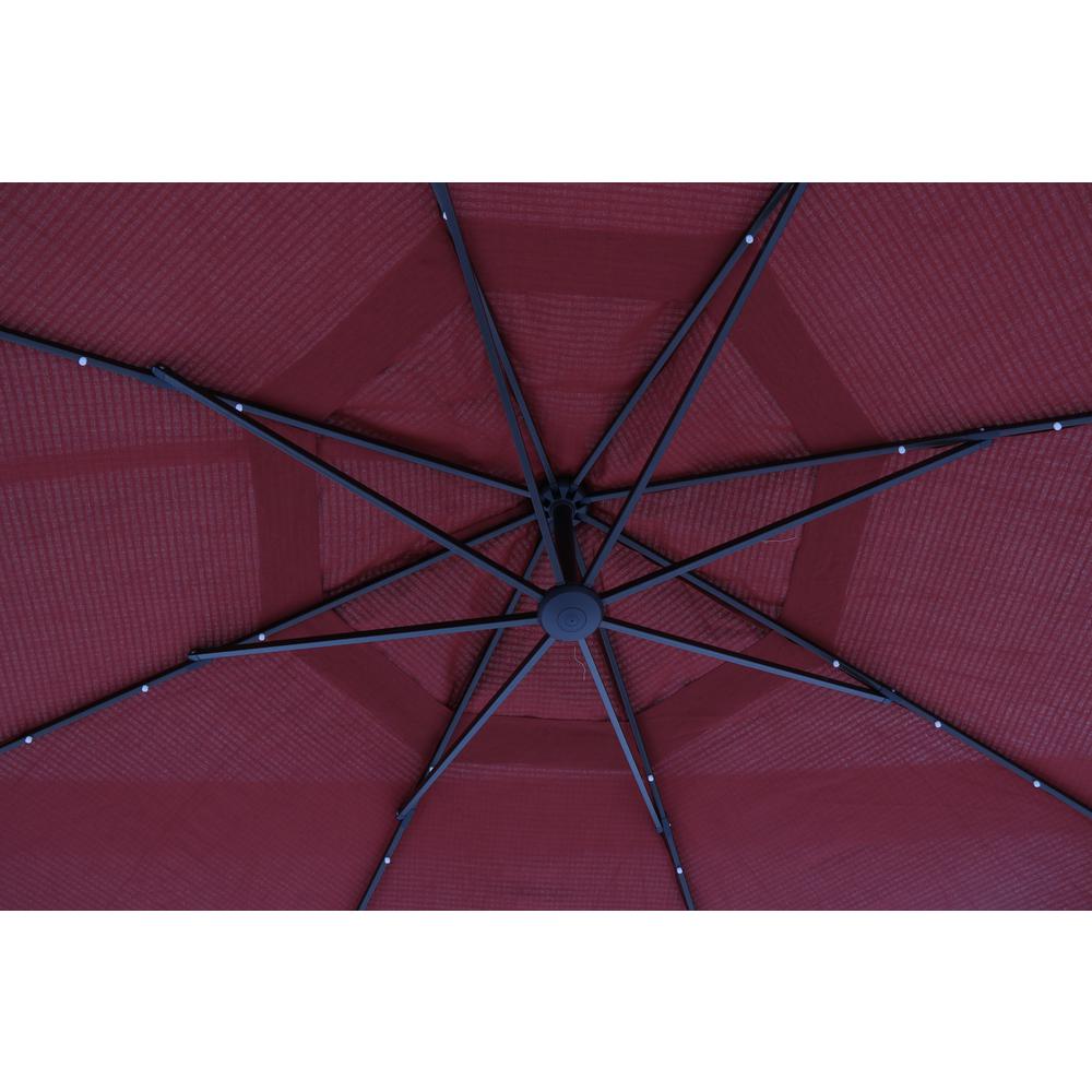 Hampton Bay 11 Ft Led Round Offset Outdoor Patio Umbrella In Sunbrella Henna Yjaf052 C The Home Depot - 11 Ft Led Round Offset Outdoor Patio Umbrella In Sunbrella Henna Hampton Bay 11 Ft Led Round Offset Outdoor Patio Umbrella In Sunbrella Henna Yjaf052 C The Home Depot - 11 Ft Led Round Offset Outdoor Patio Umbrella In Sunbrella Henna