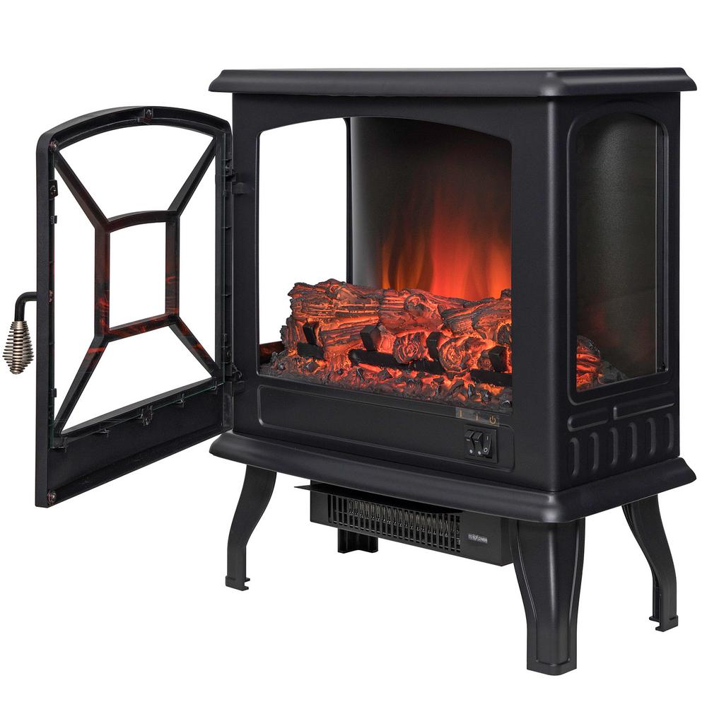 AKDY 20 in. Freestanding Electric Fireplace Stove Heater ...