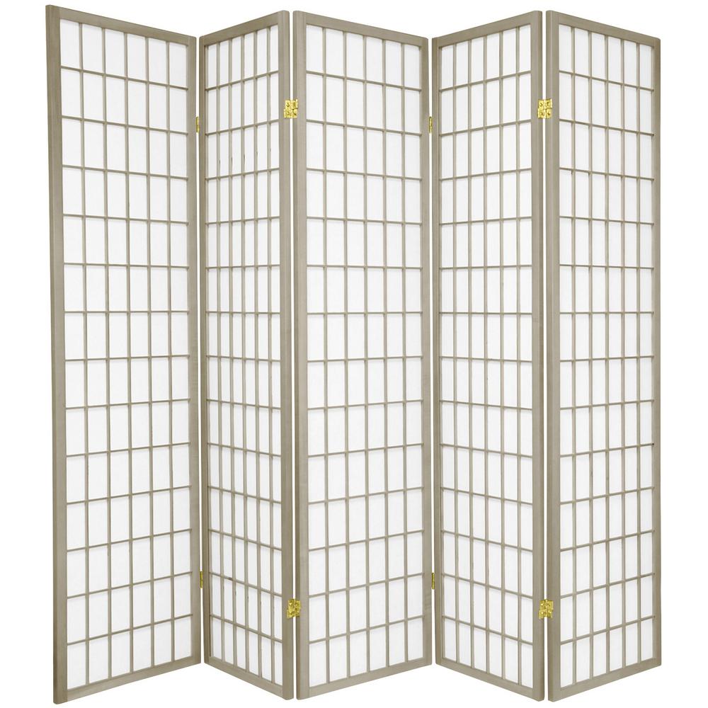 Oriental Furniture 6 Ft Grey Window Pane 5 Panel Room Divider Wpsp 5p The Home Depot - Home Depot Wall Dividers Oriental Furniture 6 Ft Grey Window Pane 5 Panel Room Divider Wpsp 5p The Home Depot - Home Depot Wall Dividers