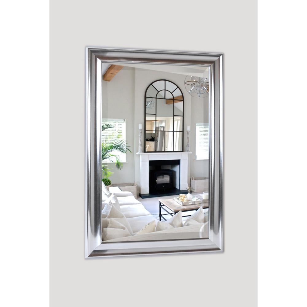 Alpine Art Mirror Concept 21 In X 27 Silver Framed Beveled Alpine Art Mirror Concept 21 In X 27