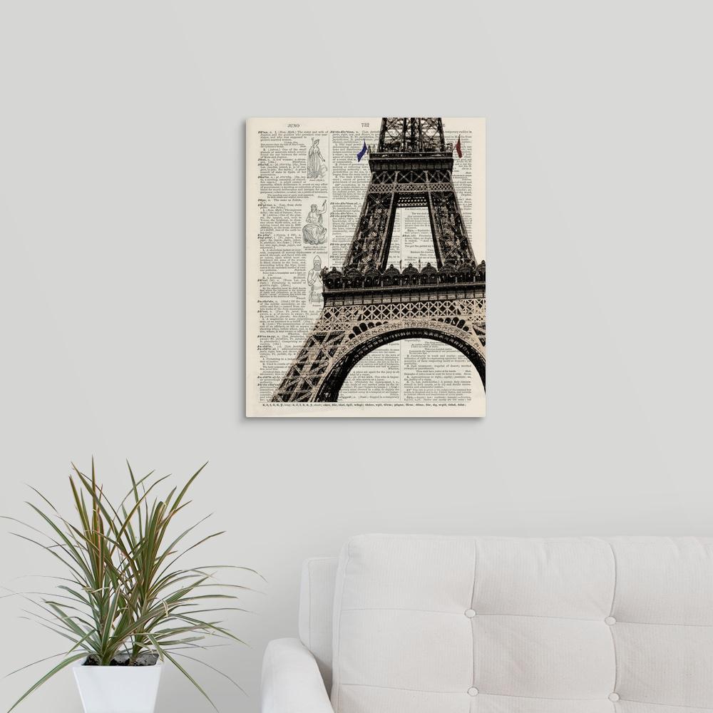 Eiffel Tower Ii By Tina Carlson Canvas Wall Art