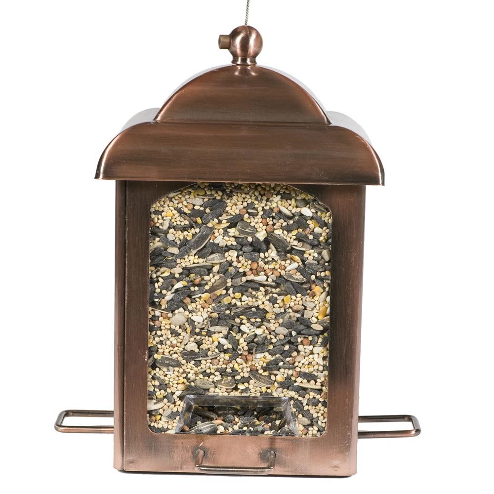 Perky-Pet Antique Copper Chalet Bird Feeder-365 - The Home Depot