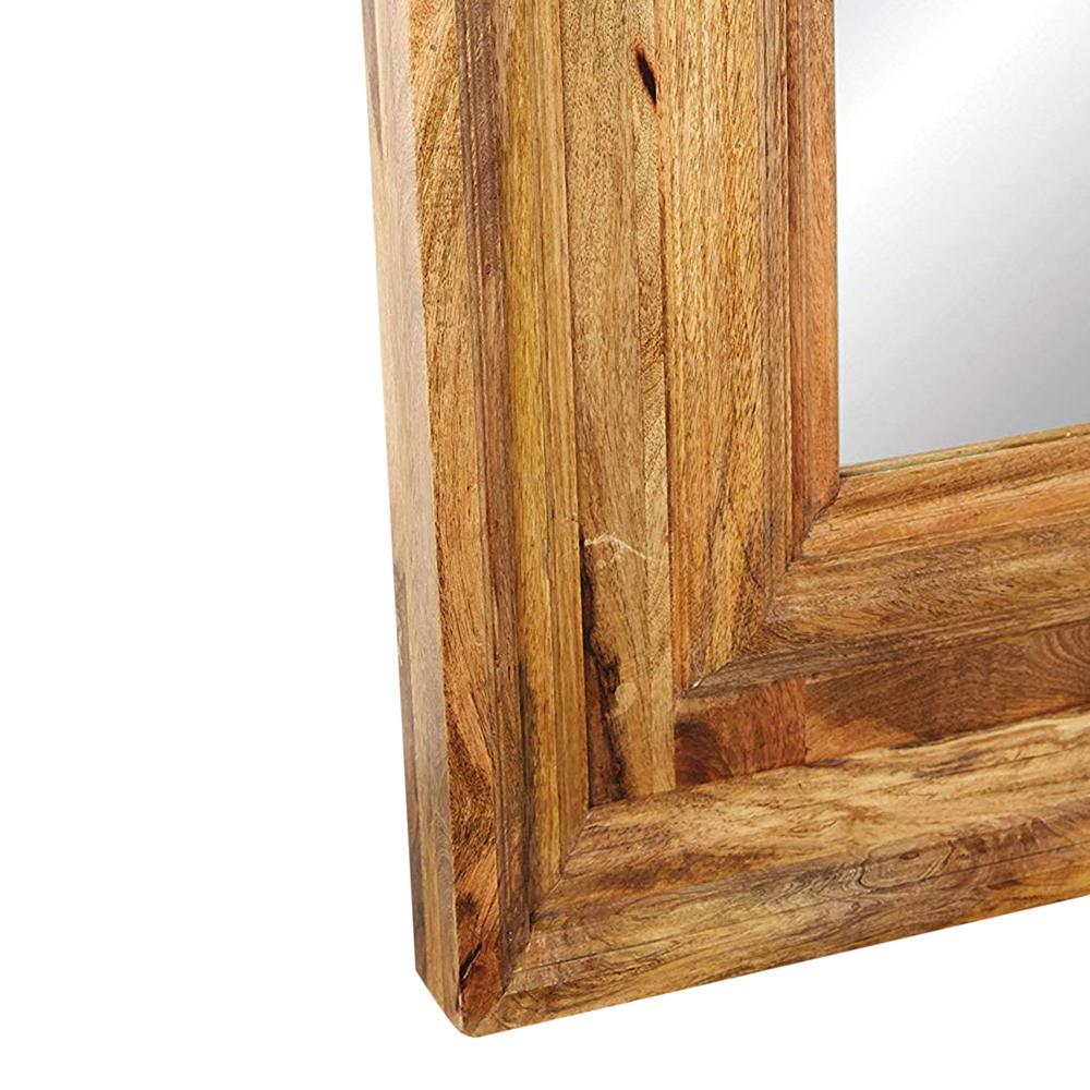 3r Studios Casual Country Mango Wood Framed Rectangle Brown Floor Mango Wood Framed Rectangle Brown Floor