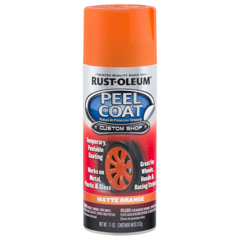 RustOleum Automotive 11 oz. Peel Coat Matte Orange Rubber Coating
