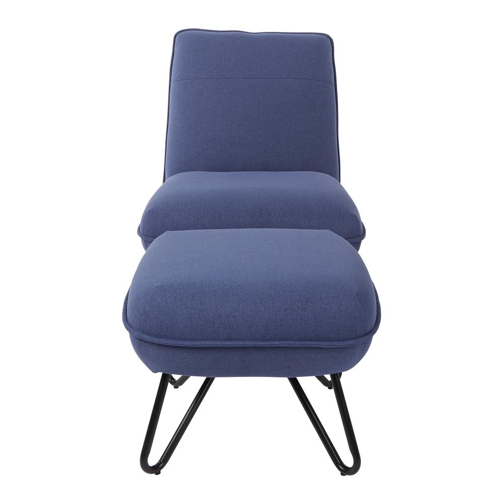 navy blue chair and a half