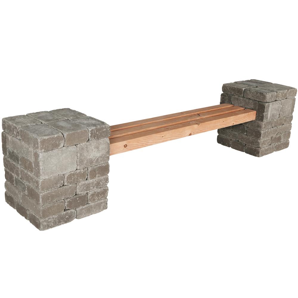 Pavestone RumbleStone 100 in. x 24.5 in. x 21 in. Concrete 