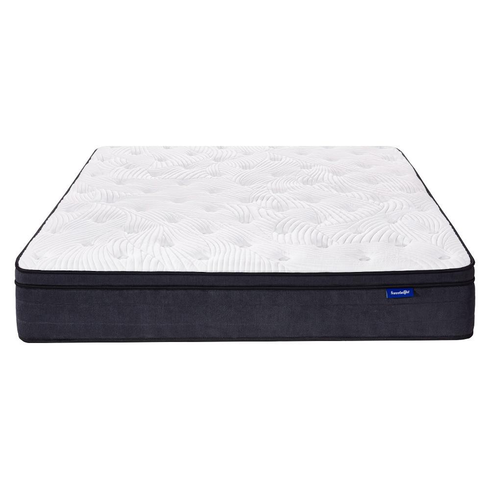 Plush Euro Top Padded Mattress Medium Firm Matress Spring Foam Hypo-allergenic,