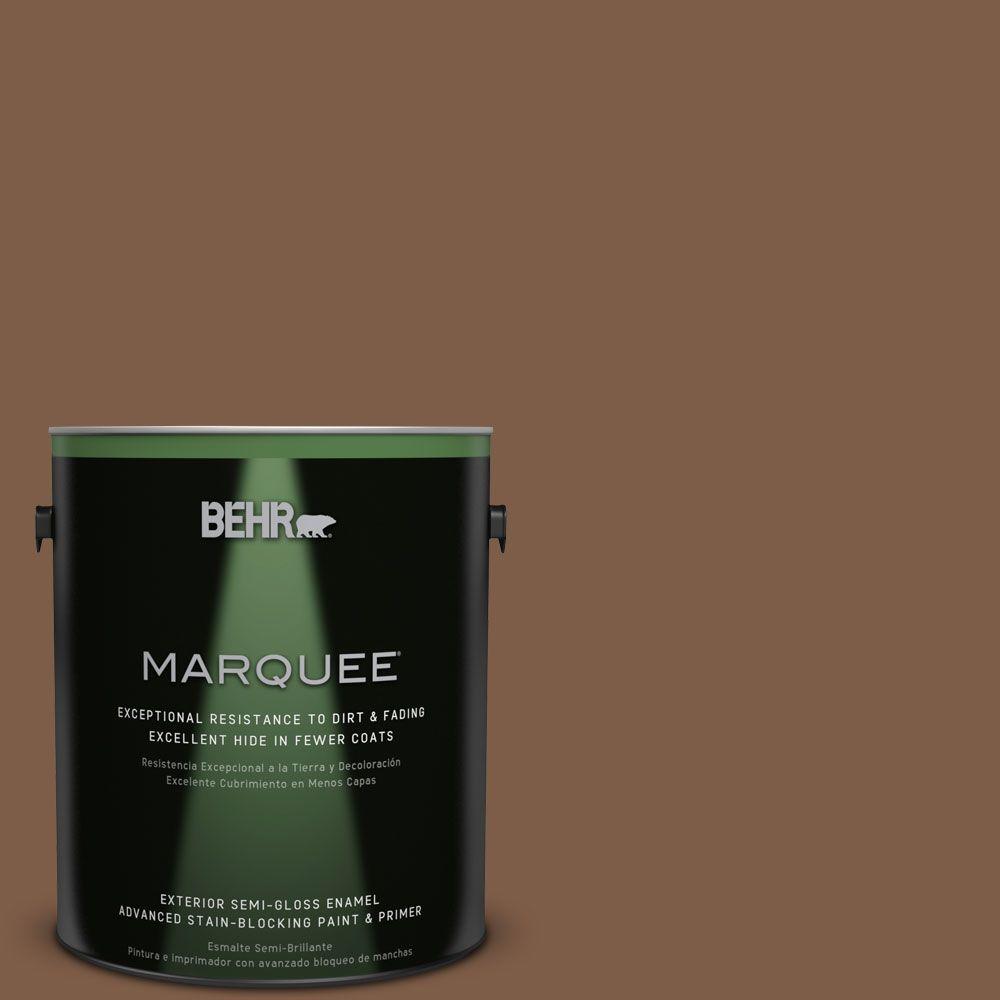 BEHR MARQUEE 1 Gal BXC 65 Outback Brown Semi Gloss Enamel Exterior   Outback Brown Behr Marquee Paint Colors 545301 64 1000 