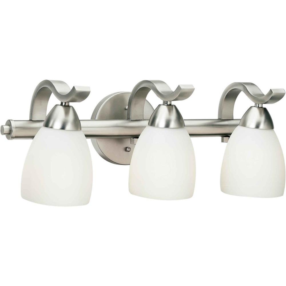 vanity light nickel