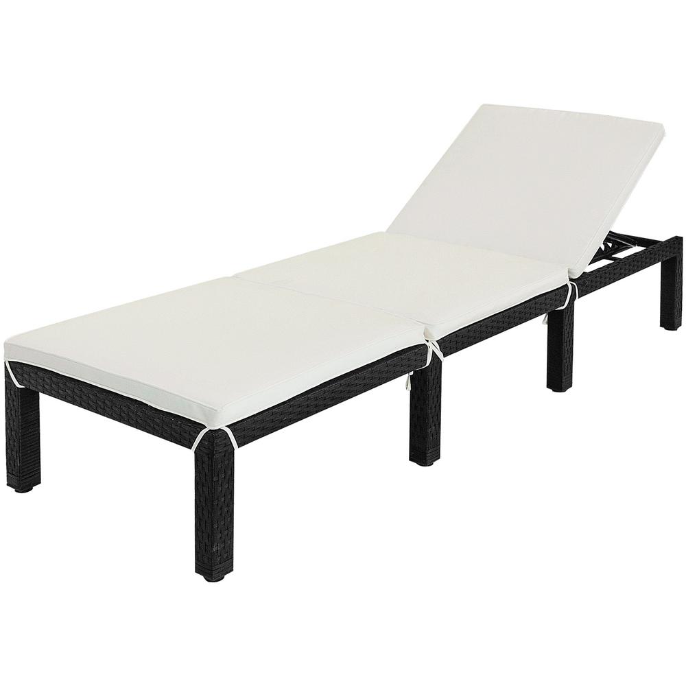 1 Black Patio Outdoor Chaise Lounge Chair Adjustable Pe Wicker With Removable Cushion Chairs Helioservice Lounges - Chaise Lounge Cushion 2 Pack 1 Black Patio Outdoor Chaise Lounge Chair Adjustable Pe Wicker With Removable Cushion Chairs Helioservice Lounges - Chaise Lounge Cushion 2 Pack