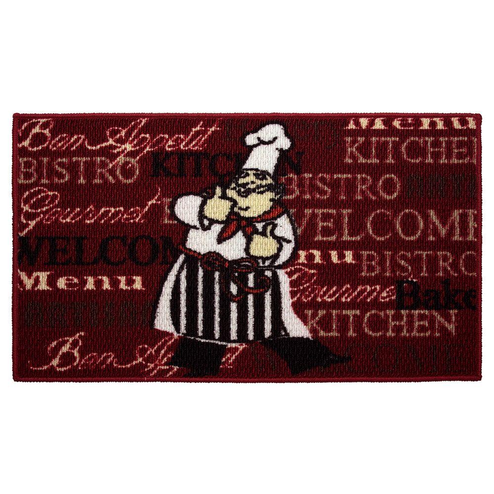 Structures Bistro Chef 20 In X 48 Textured Accent Kitchen Runner