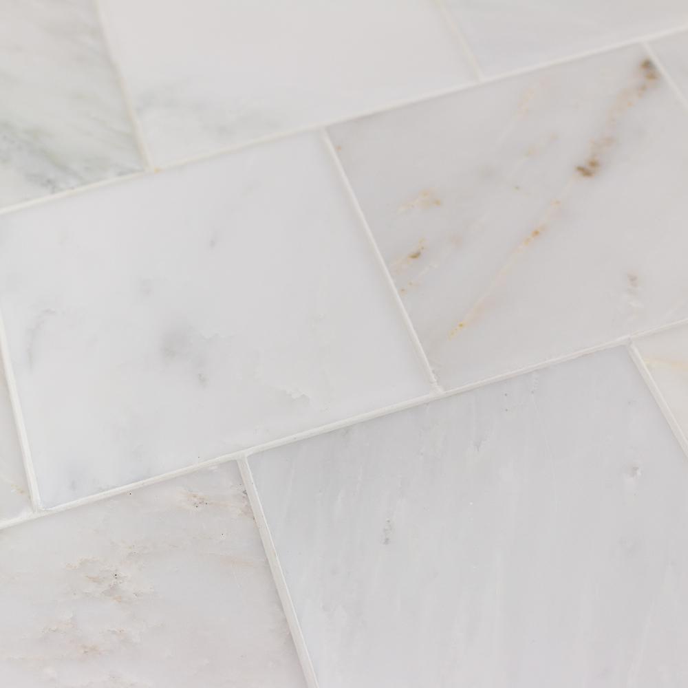 Tile Samples The Home Depot Brushed White Carrara Marble Floor