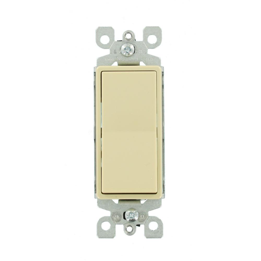 Leviton Decora 15 Amp HeavyDuty Rocker Switch, Light AlmondR6605691