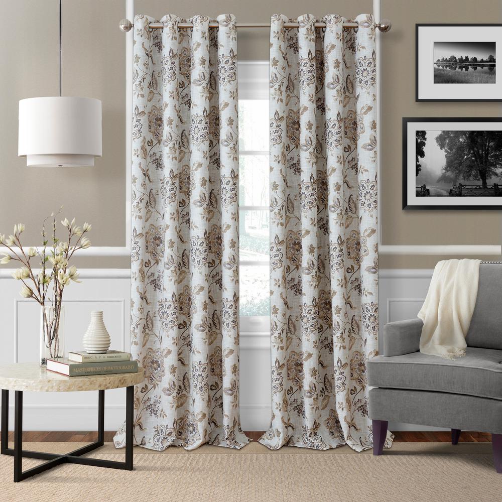 Elrene Sorrento Room Darkening Window Curtain 21182nat The Home