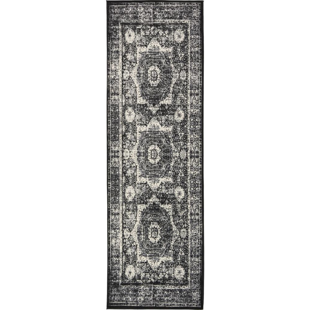 Unique Loom Imperial Lygos Black 3 0 X 9 10 Runner Rug 3135028 Imperial Lygos Black 3 0 X 9 10 Runner Rug