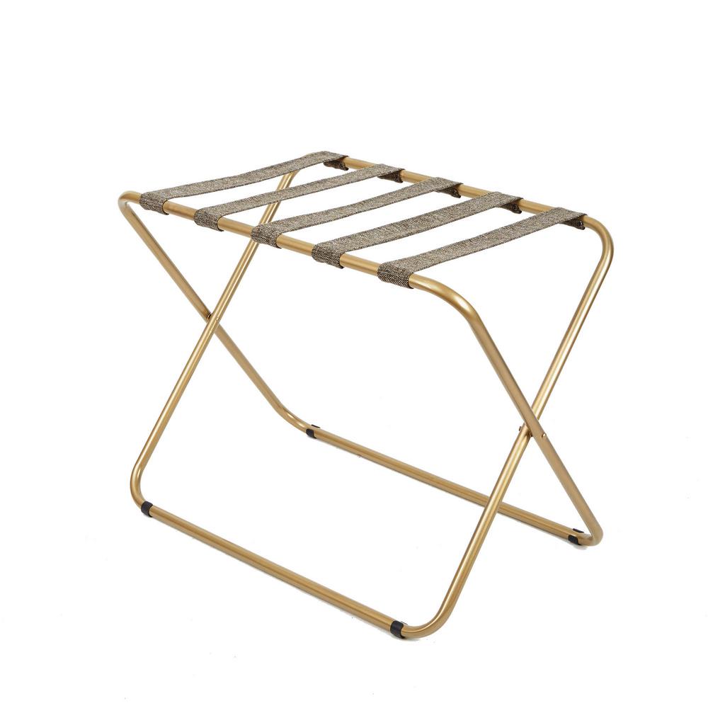 Martha Living Solutions Picket Fence Wall Mounted Coat Rack Rhys Luggage Rack Gold Coat