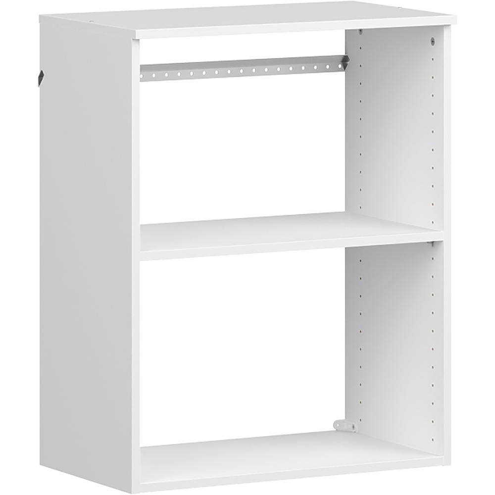 ClosetMaid Style+ 15 in. D x 25 in. W x 31 in. H White Melamine Hanging 3Shelves Closet System