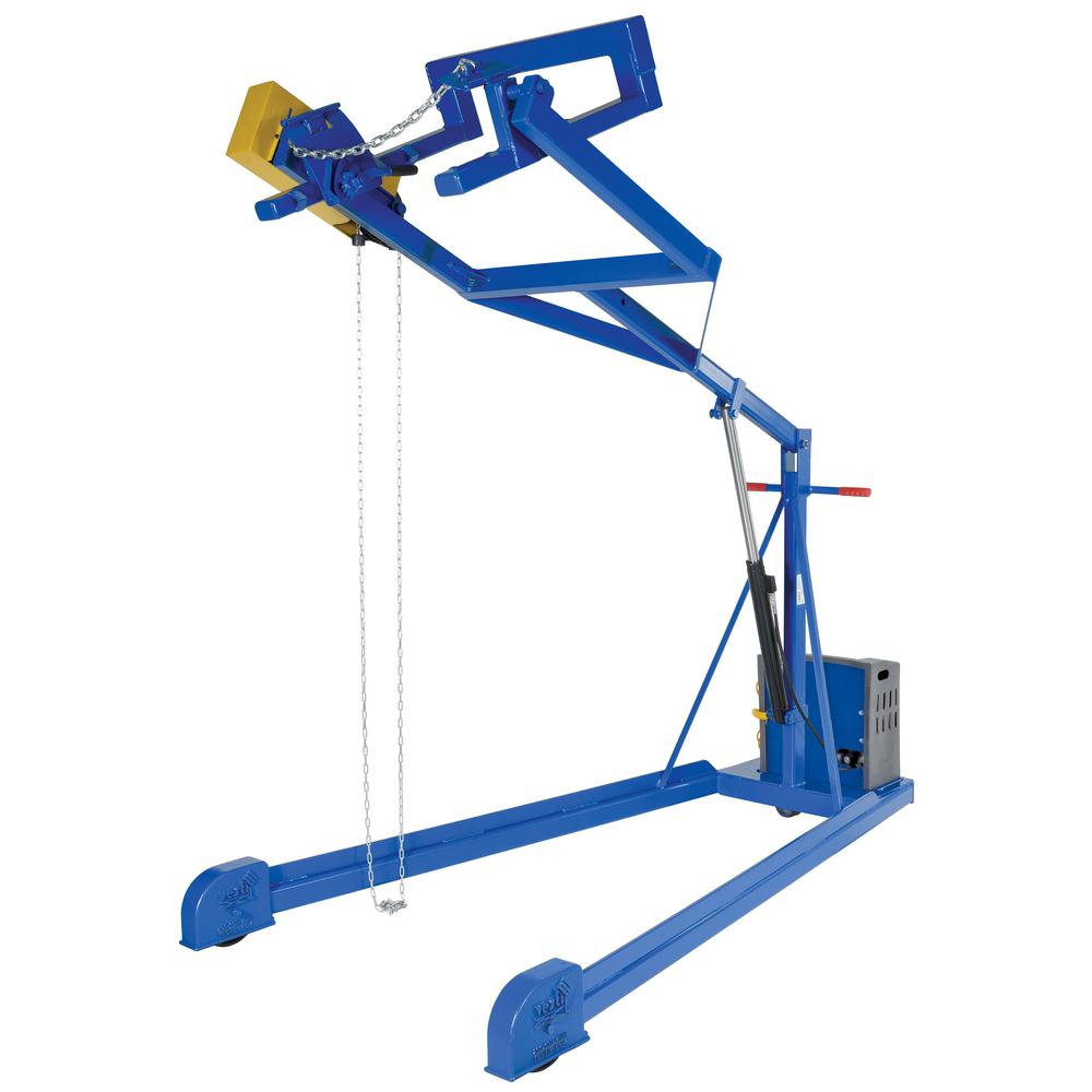 Vestil 60 inch Max Height Dc Power Manual Hydraulic Drum Stacker by Vestil