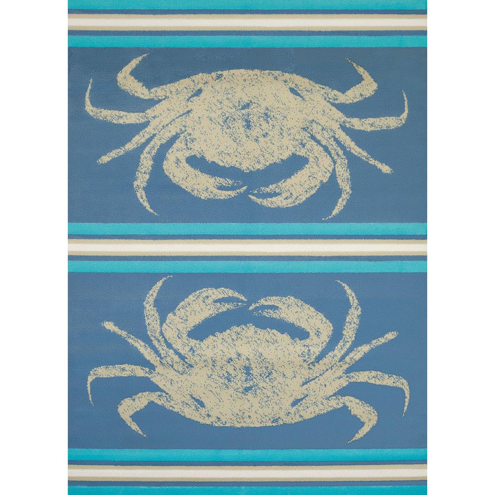 Panama Jack Island Breeze Stone Crab Blue 2 Ft X 3 Indoor Area Panama Jack Island Breeze Stone Crab Blue 2 Ft X 3 Indoor Area