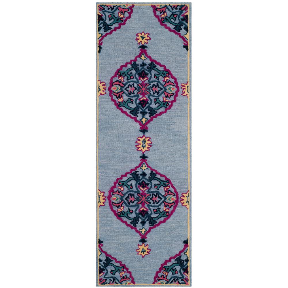 Safavieh Bellagio Blue/Multi 2 ft. x 5 ft. RunnerBLG605G25 The Home