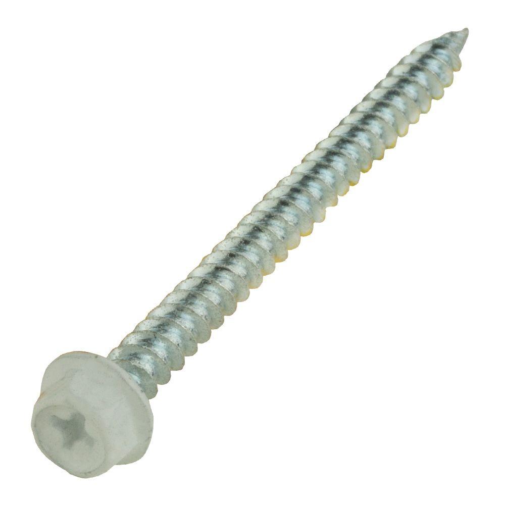 Everbilt 8 x 2 in. White HexHead Phillips Register Vent Screw (4