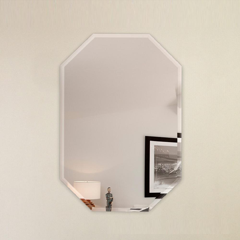 frameless wall mirror