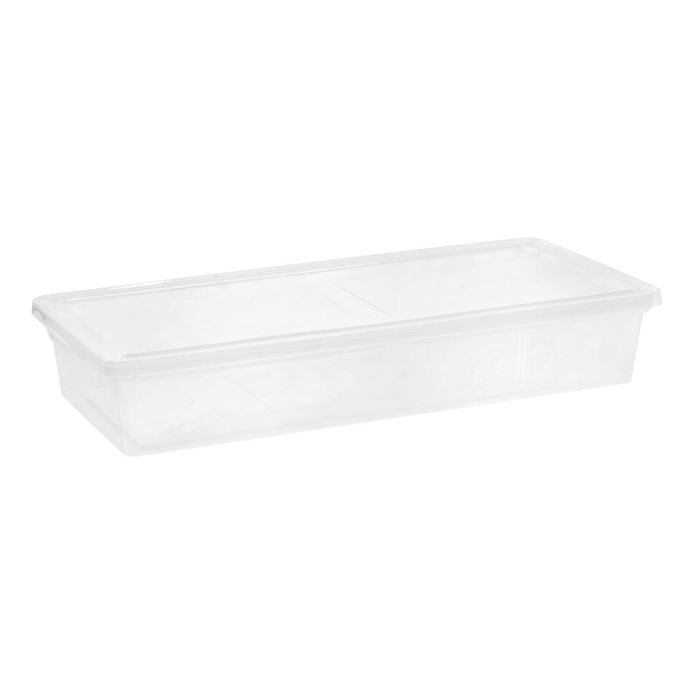 Underbed Storage Containers The Home Depot 41 Qt Underbed Storage