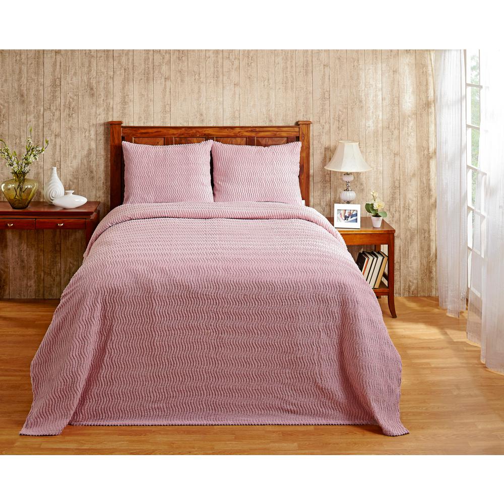 Better Trends Natick 1 Piece Pink Queen Coverlet Set Ss Bsnaqupi